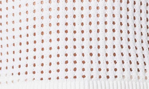 Akris Punto Dot Mesh Sweater In Cream
