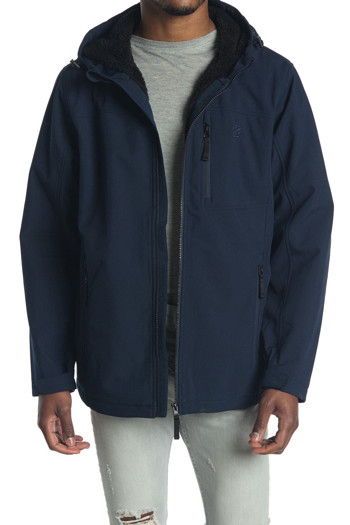 Izod | Faux Shearling Lined Hooded Jacket | Nordstrom Rack