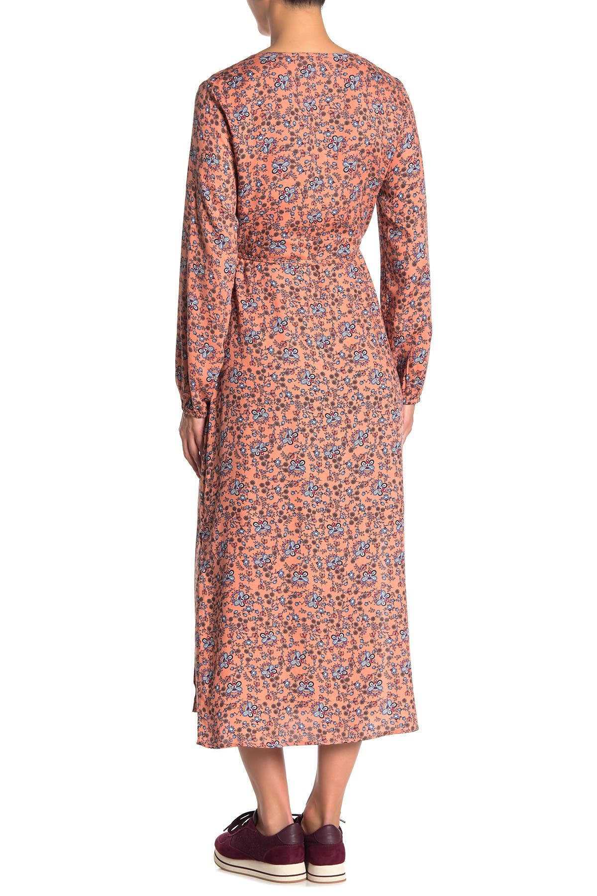 cotton on floral wrap dress