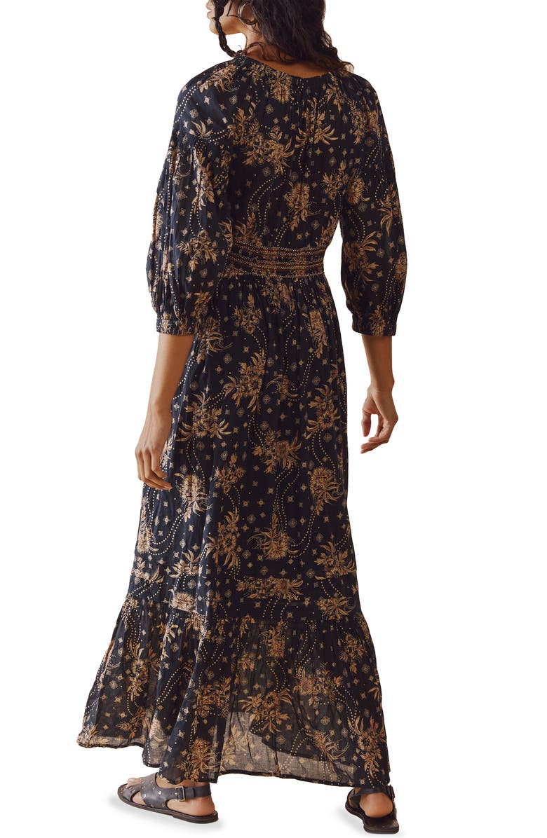 Free People Golden Hour Smocked Bodice Cotton Maxi Dress | Nordstrom