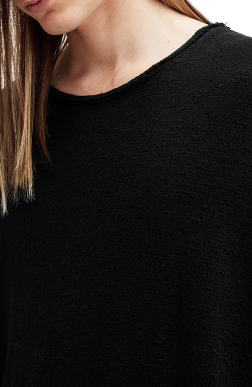 Shop Allsaints Sears Cotton Sweater In Jet Black