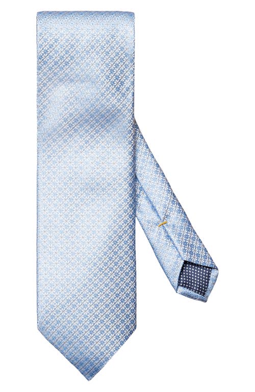 Eton Floral Silk Tie In Blue