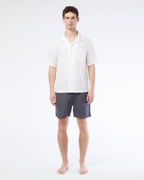 Shop Onia Air Linen Pull-on Short 6" In Gunmetal