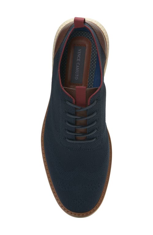 Shop Vince Camuto Staan Knit Oxford Sneaker In Eclipse/chili