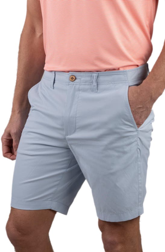 Tailor Vintage Performance Stretch Cotton Shorts In Skyway
