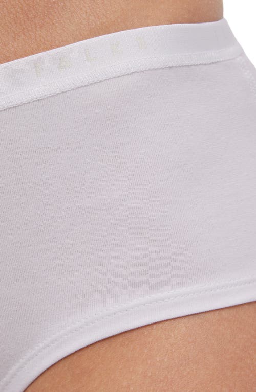 Falke Daily Climate Cotton Blend Hipster Briefs In White