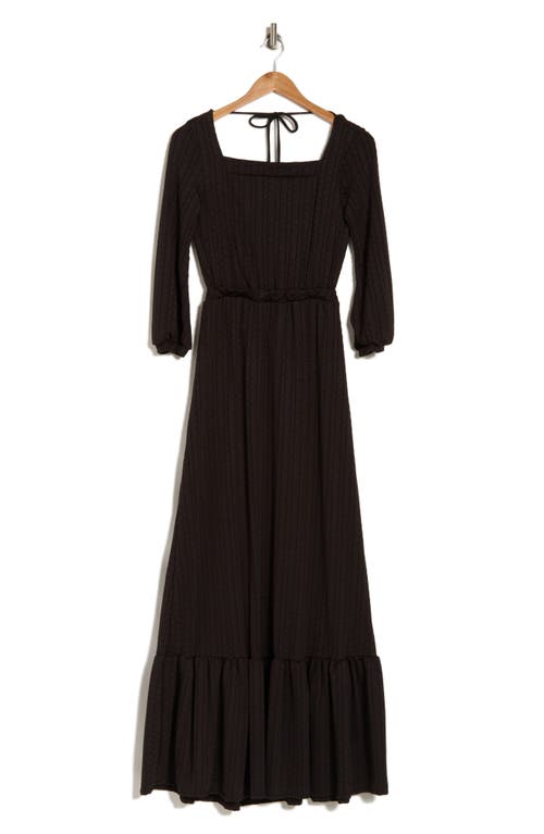 Go Couture Square Neck Maxi Dress In Black