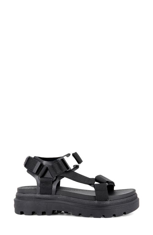 Palladium Pallacruise Platform Sandal In Black/black