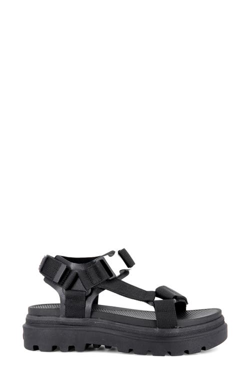 Shop Palladium Pallacruise Platform Sandal In Black/black