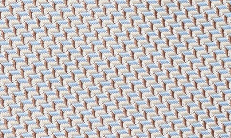 Shop Nordstrom Caldwell Mini Geometric Pattern Silk Tie In Taupe