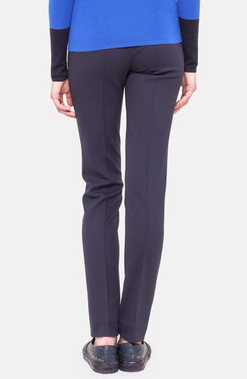 Akris punto Francoise Wool Straight Leg Pants