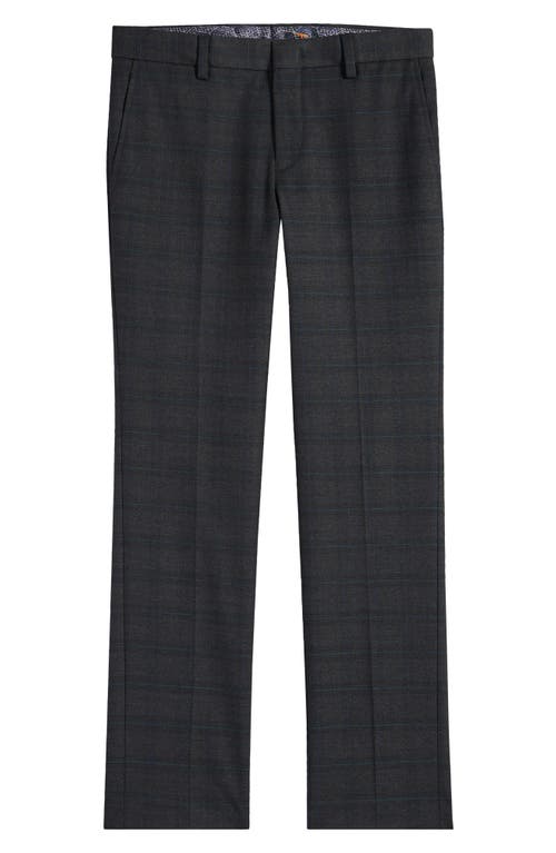 Shop Tallia Kids' Check Dress Pants In Grey