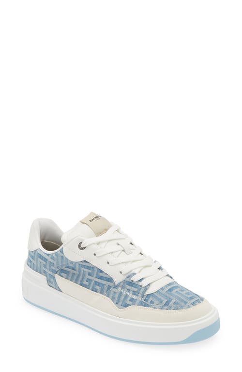 Balmain B-Court Sneaker Denim Blue at Nordstrom,