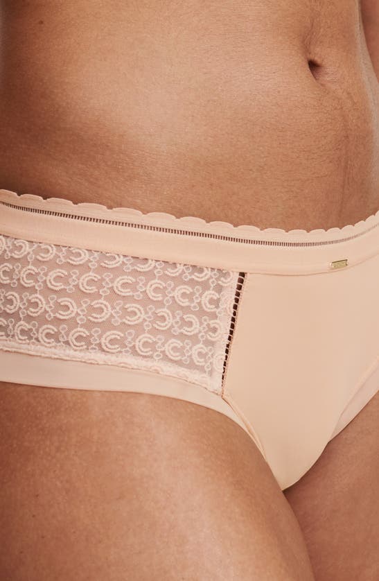 Shop Chantelle Lingerie Monogram Hipster Briefs In Nude Blush-1n