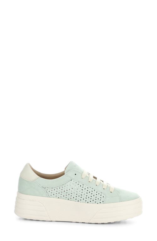 Shop Bos. & Co. Lotta Platform Sneaker In Menta/marfil