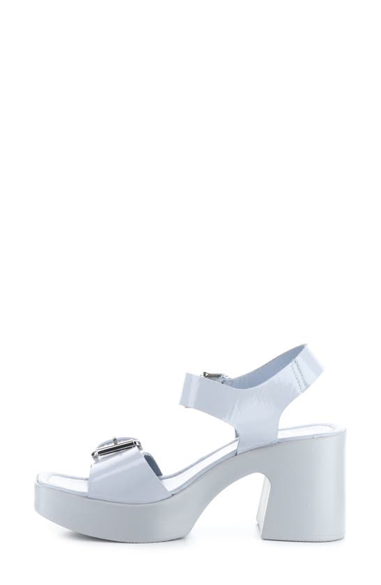 Shop Bos. & Co. Vela Ankle Strap Platform Sandal In Ice Nappalak