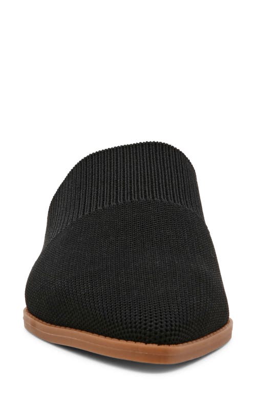 Anne Klein Women's Vassar Pointed Toe Knit Mules In Black Knit