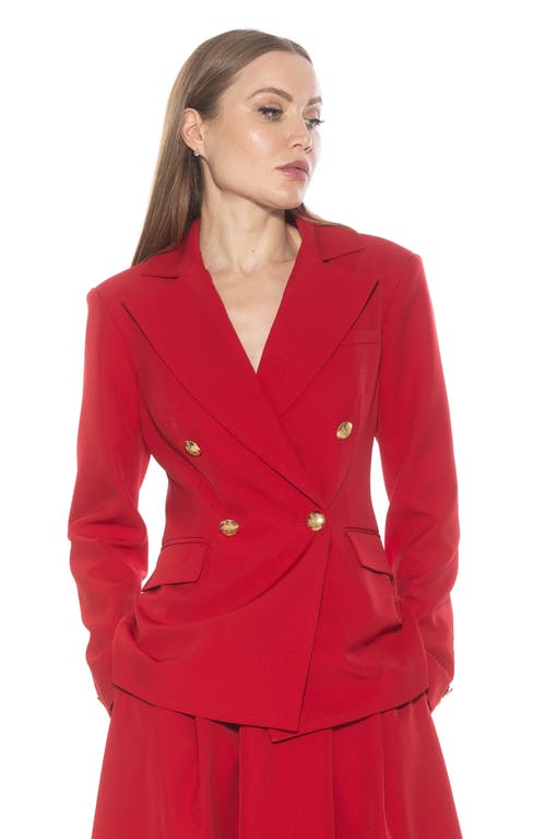 Alexia Admor Women's Farrah Double Breasted Blazer In Red