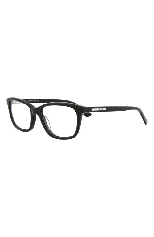 Mcq By Alexander Mcqueen Mcq 51mm Core Square Optical Glasses In Black Black Transparent