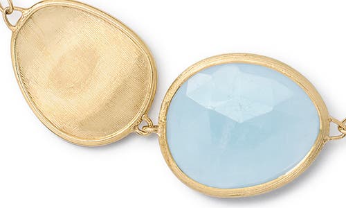 Marco Bicego Aquamarine Station Bracelet In 18k Yellow Gold