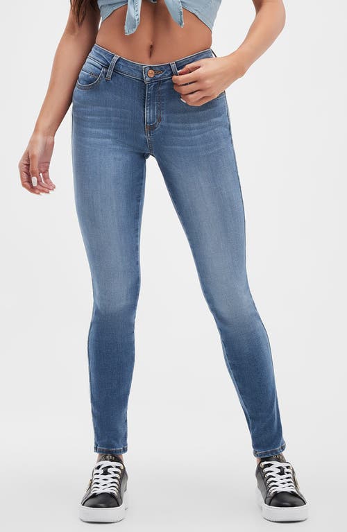 Guess Jeans Pants Skinny Dressability Front Light Closure And With Butth In Alta Wash