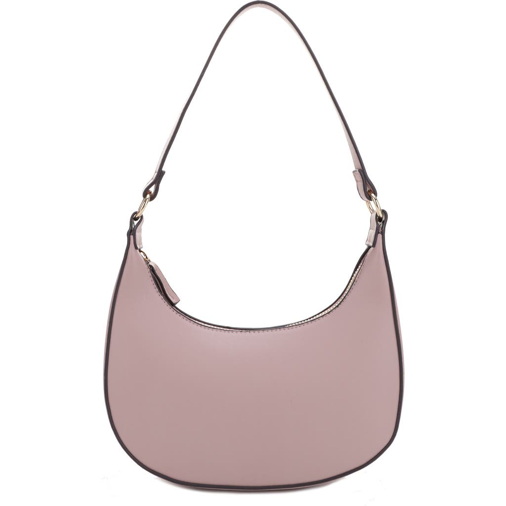 Mali + Lili Leilani Vegan Leather Baguette Bag In Mauve