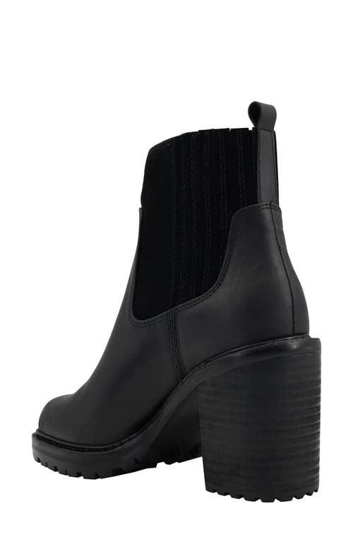 Zigi Artisan Amalia Platform Chelsea Boot In Black Leather