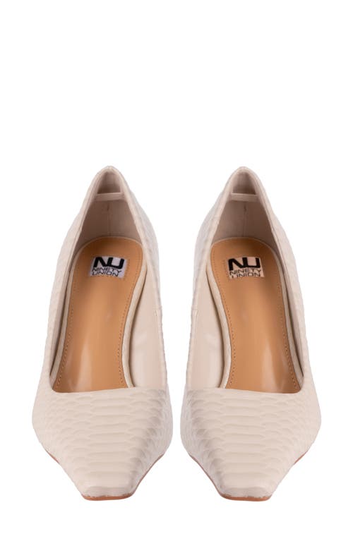 NINETY UNION NINETY UNION INTENSE SNAKE EMBOSSED PUMP 