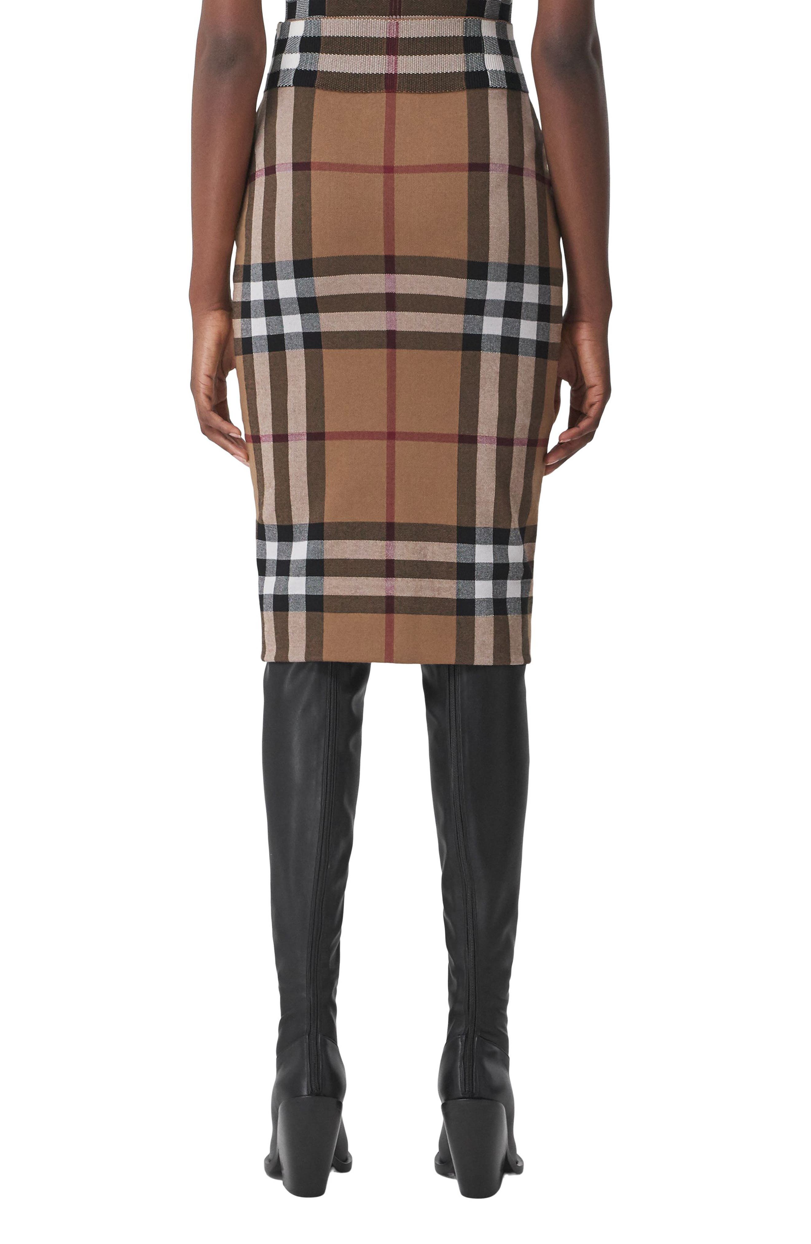 burberry look alike skirt
