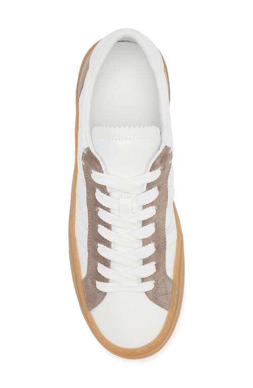 Shop Moncler Monaco Lace-up Sneaker In White