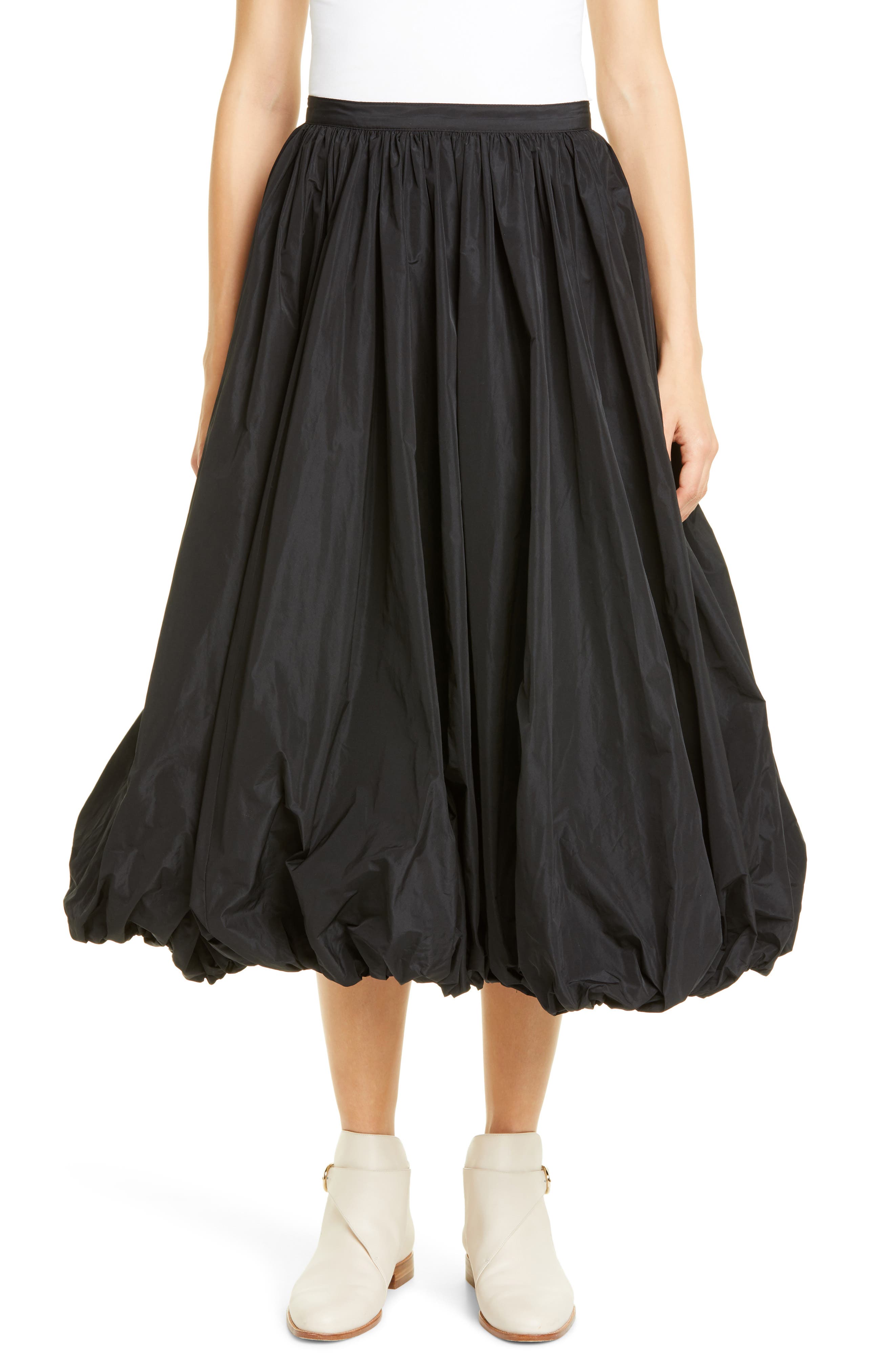 Co Bubble Hem Midi Skirt Nordstrom