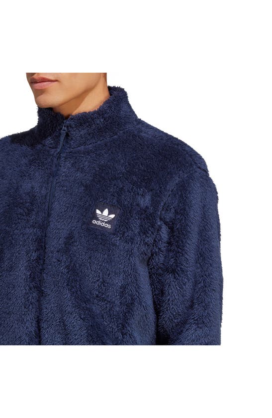 ADIDAS ORIGINALS ESSENTIAL FLUFFY FLEECE JACKET