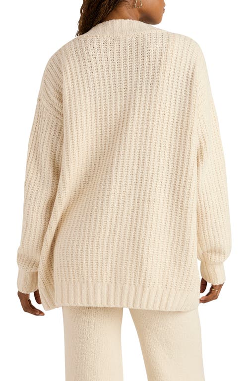 Florence By Mills Open Front Cardigan In Whitecap Grey