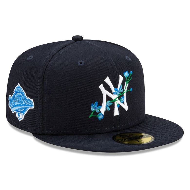 NEW ERA NEW ERA NAVY NEW YORK YANKEES BLOOM SIDE PATCH 59FIFTY FITTED HAT