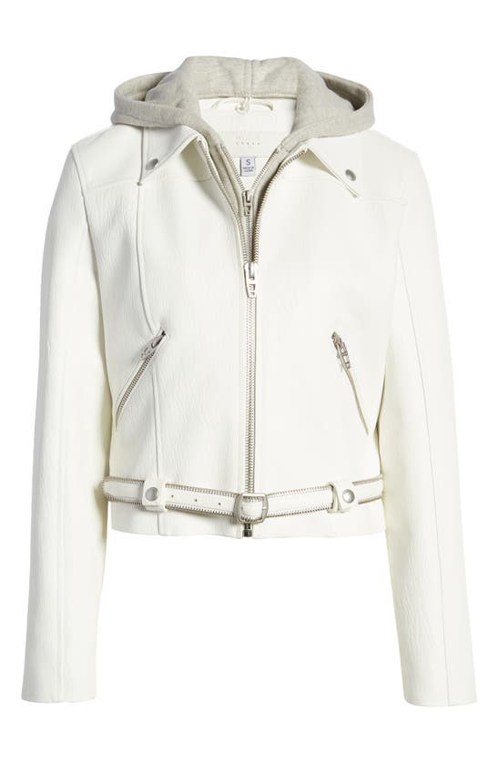 BLANKNYC MOTO JACKET WITH REMOVABLE INSET BIB