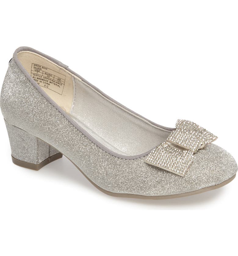 Stuart Weitzman Erica Crystal Bow Pump (Little Kid & Big Kid) | Nordstrom