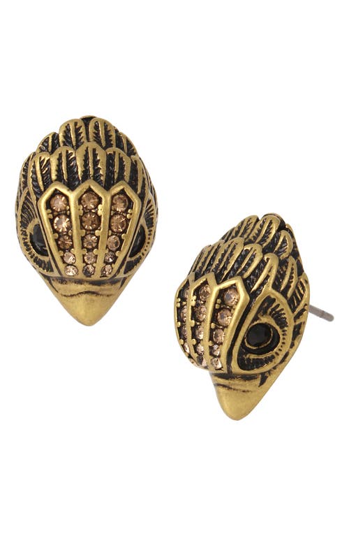 Kurt Geiger London Eagle Stud Earrings in Antique Gold at Nordstrom