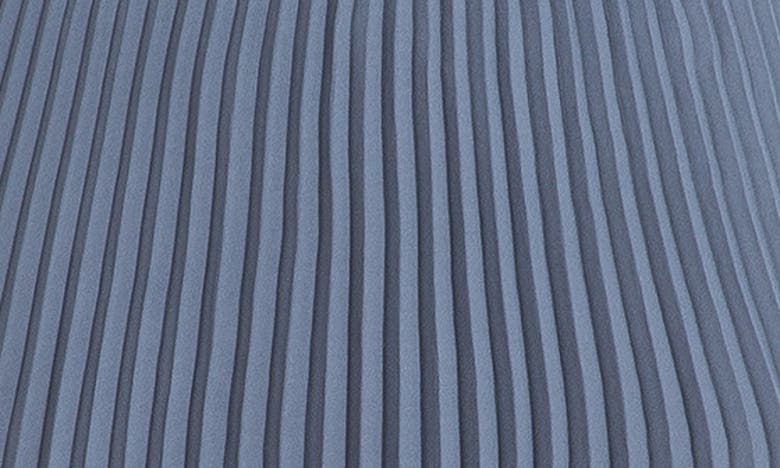 Max Studio Graduated Pleat Print Knee-length Midi Skirt In Ombreblu-ombre Blue