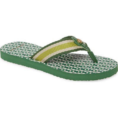 Tory Burch Gemini Link Flip Flop, Green
