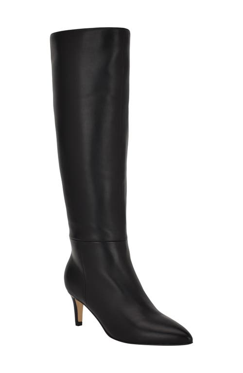 Shop Calvin Klein Garray Knee High Boot In Black