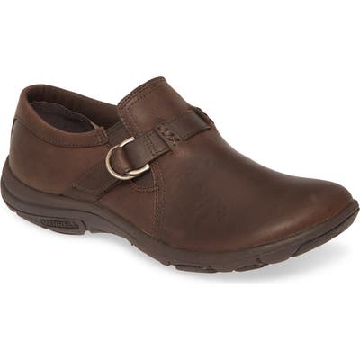 Merrell Dassie Stitch Buckle Slip-On- Brown