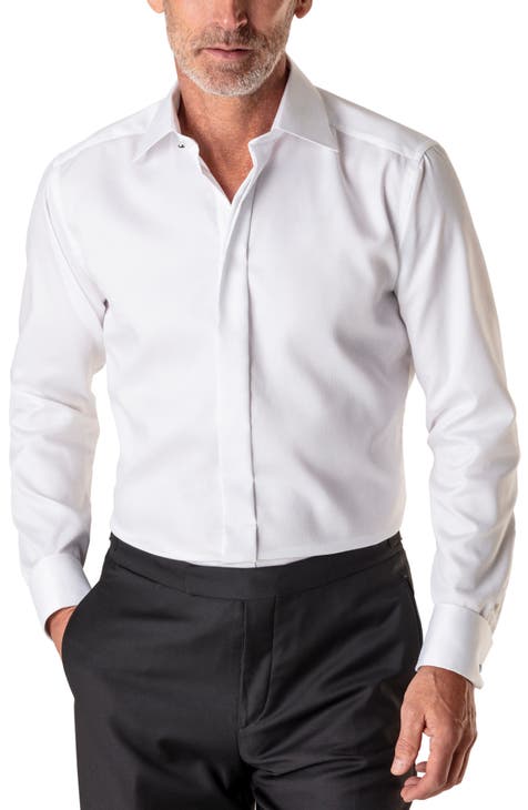 Contemporary Fit Cotton Tuxedo Shirt (Regular & Big)