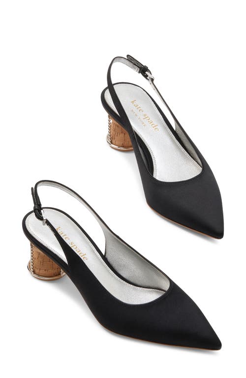 Kate Spade New York Soirée Pointed Toe Slingback Pump In Black