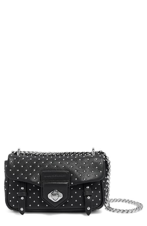 Aimee Kestenberg Chain Reaction Mini Convertible Shoulder Bag in Black W/Shiny Silver