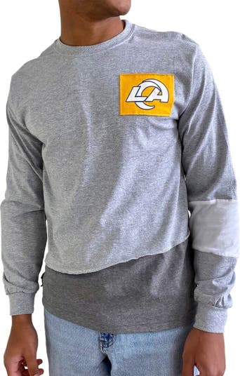 Men's Refried Apparel Gray Los Angeles Rams Sustainable Angle Long Sleeve  T-Shirt