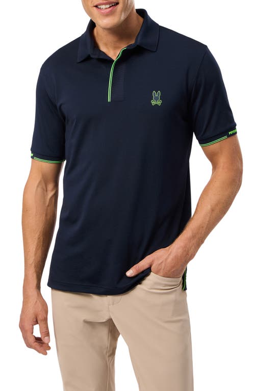 Shop Psycho Bunny Edmonds Sport Performance Polo In Navy