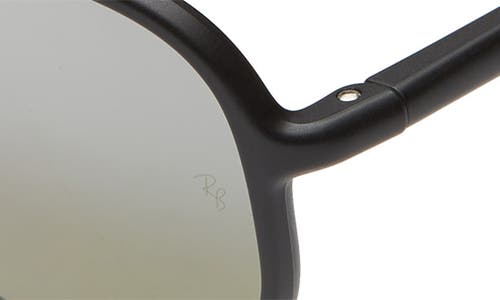 Ray Ban Ray-ban 53mm Chromance Polarized Aviator Sunglasses In Black/grey Grad Polar