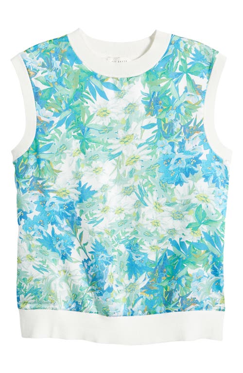 Shop Ted Baker London Behlla Floral Sweater Vest In White