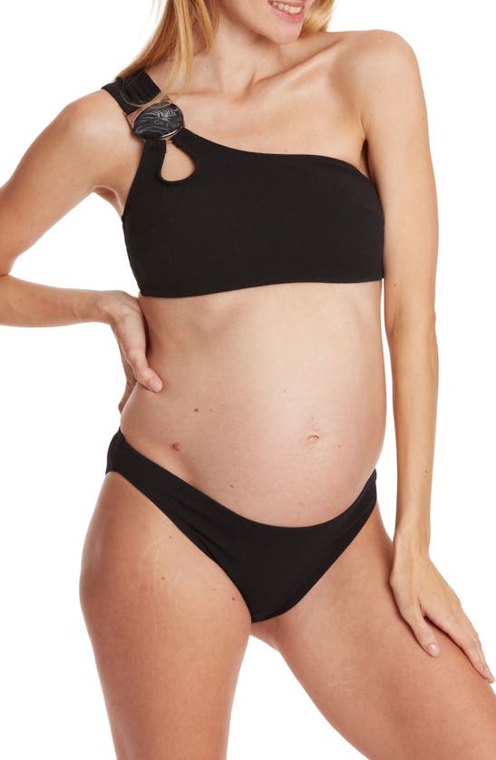 Shop Cache Coeur Bayside Two-piece Maternity Swimsuit In Black