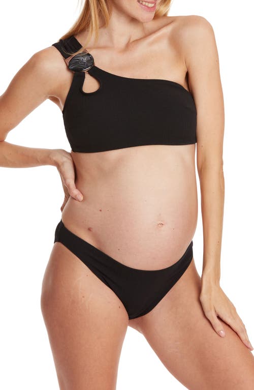 Cache Coeur Bayside Two-Piece Maternity Swimsuit Black at Nordstrom,